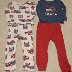 GAP Fire Truck Pajama Sets 3T